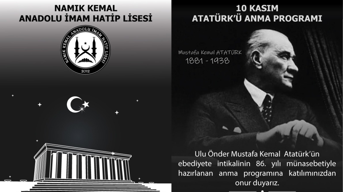 10 KASIM ATATÜRK'Ü ANMA PROGRAMI